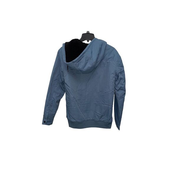 Edgar + Ash Blue Mens Windbreak Zip Up Coat Sherpa Lined Size Small NWT - Picture 5 of 5